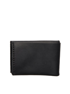 WERKSTATT:MUNCHEN Mini Leather Wallet with Silver Accents