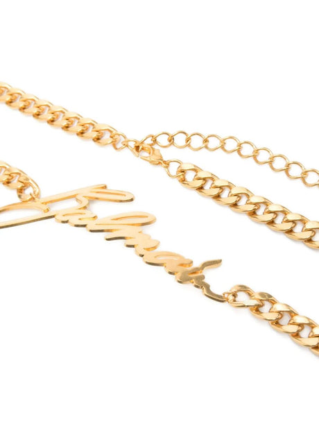 BALMAIN Chain Belt for Women - Brass Finish