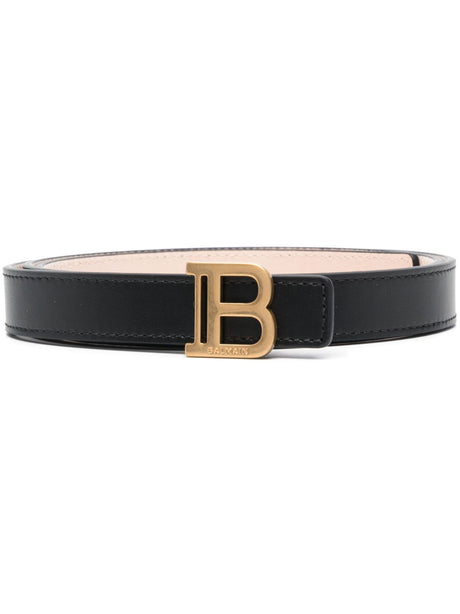 BALMAIN Stylish 2CM Calfskin Belt for Women