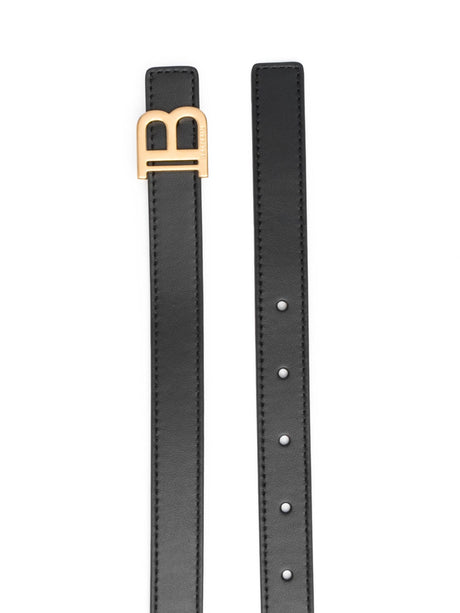 BALMAIN Stylish 2CM Calfskin Belt for Women