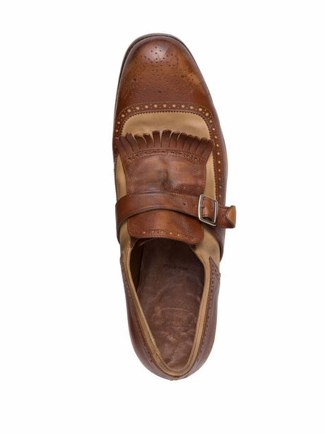 經典棕色男士牛皮禪鞋- SS24 Collection