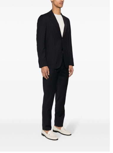 LARDINI Tailored Wool Pinstripe Blazer for Men - Spring/Summer 2024