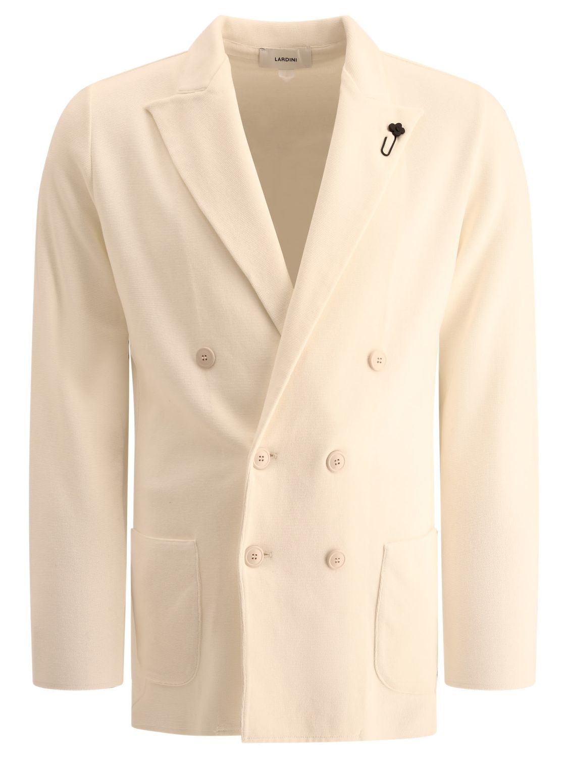 LARDINI Double-Breasted Cotton Blazer