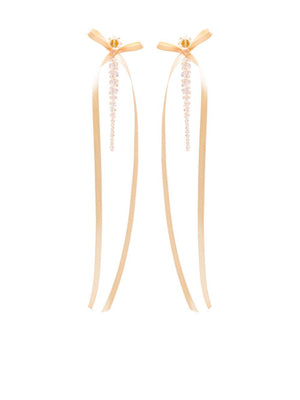 SIMONE ROCHA Mini Bow Ribbon Drip Earrings