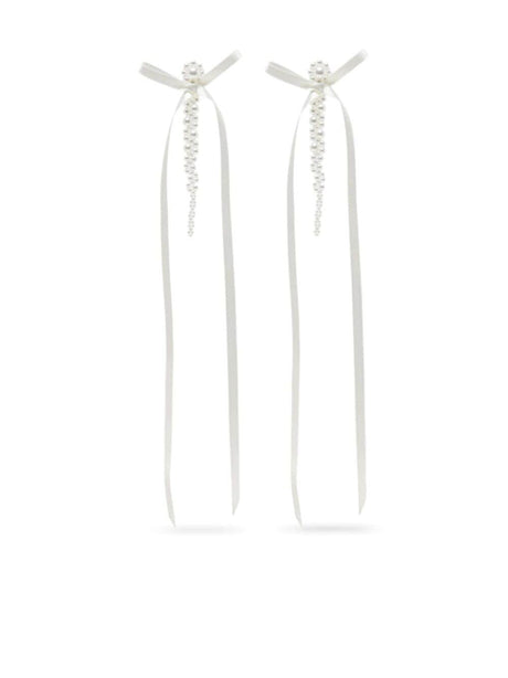 SIMONE ROCHA Bow Ribbon Drip Earrings