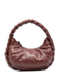 HEREU Smooth Grain Leather Handbag with Braided Handle