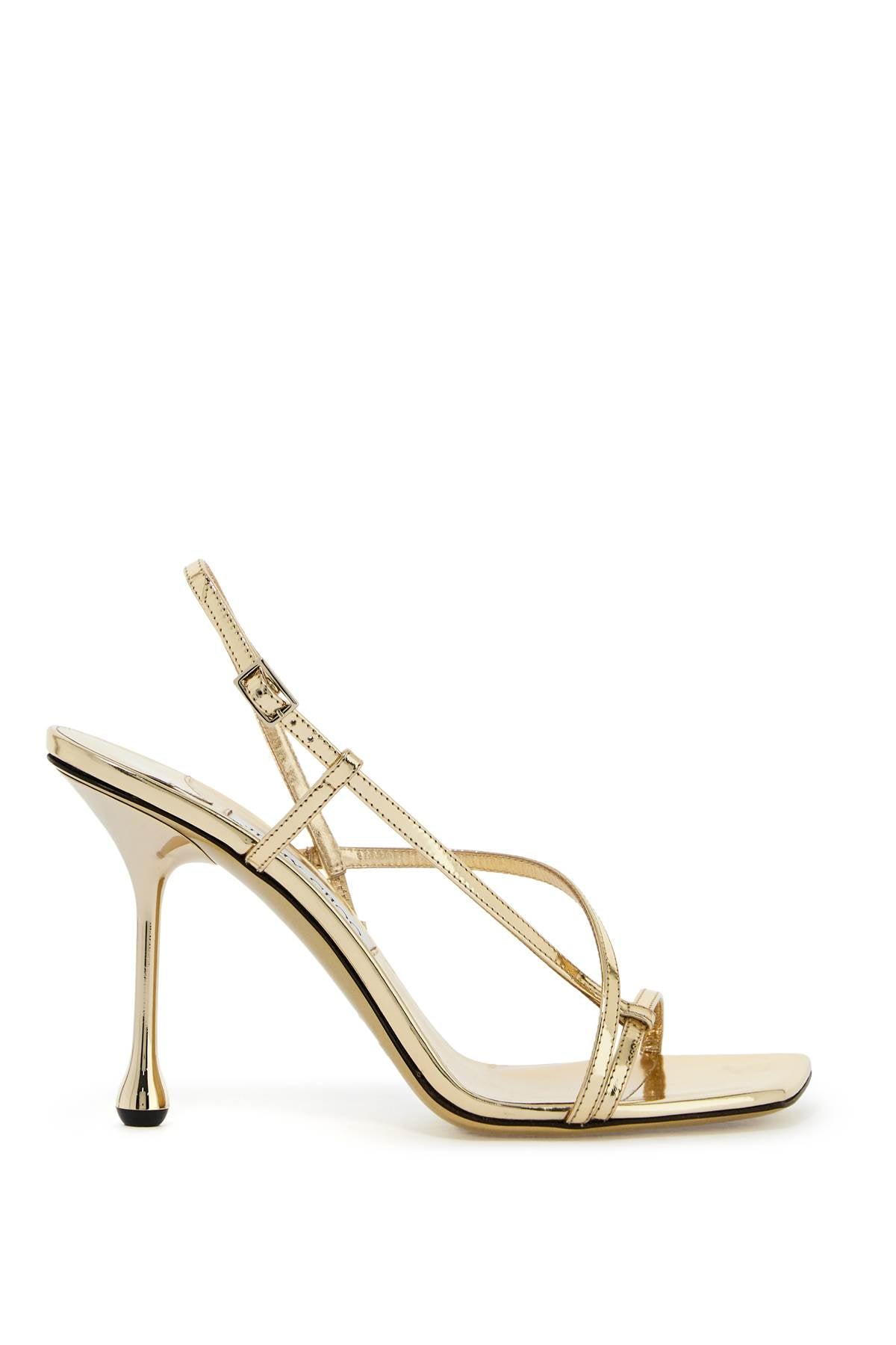 JIMMY CHOO Sculptural Sandals with Graphic Drop Heel for Women