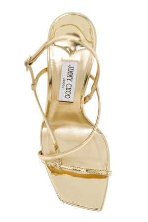 JIMMY CHOO Sculptural Sandals with Graphic Drop Heel for Women