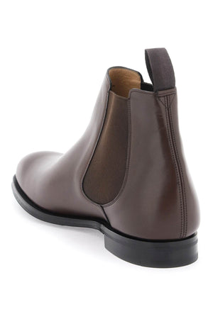 CHURCH'S Premium Leather Chelsea Boots with Elastic Inserts and Pull Ring - Brown