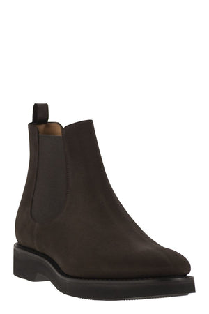 CHURCH'S Elegant Suede Leather Chelsea Boots