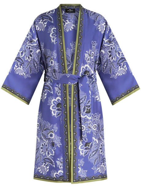 ETRO Elegant Mini Silk Outerwear Dustcoat