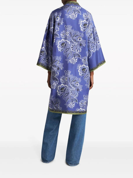 ETRO Elegant Mini Silk Outerwear Dustcoat