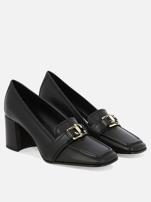 時尚黑色高跟女士莫卡辛鞋 - SS24 系列