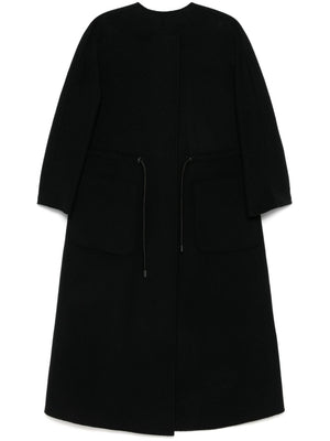 EMPORIO ARMANI Wool-Cashmere Blend Long Jacket for Women