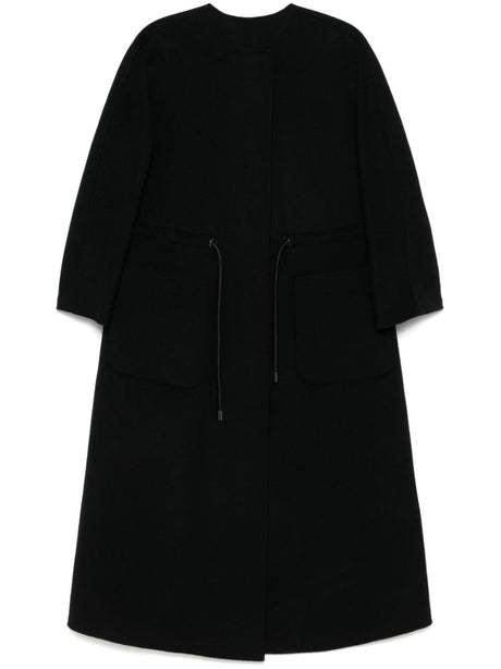 EMPORIO ARMANI Wool-Cashmere Blend Long Jacket for Women