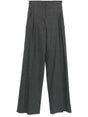 EMPORIO ARMANI High-Waisted Pleated Palazzo Pants for Women