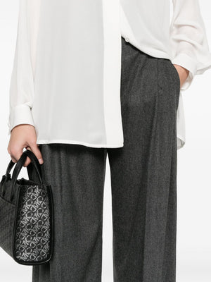 EMPORIO ARMANI High-Waisted Pleated Palazzo Pants for Women