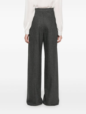 EMPORIO ARMANI High-Waisted Pleated Palazzo Pants for Women