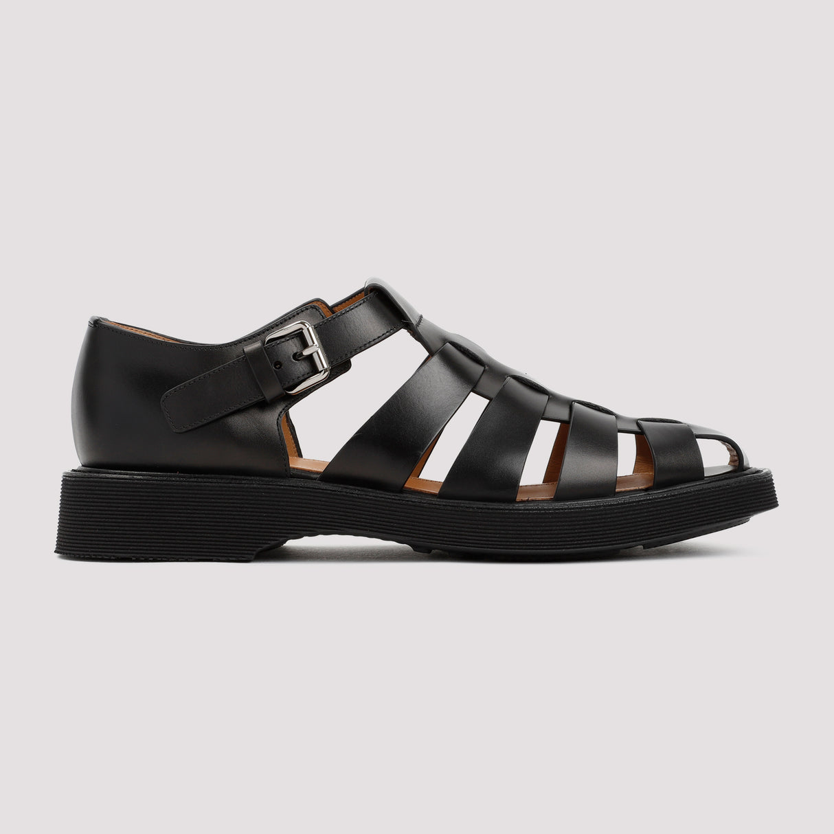 CHURCH'S Black Leather Sandals for Men - SS23 Collection