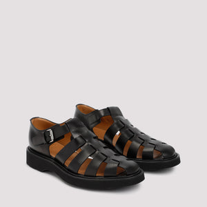 CHURCH'S Black Leather Sandals for Men - SS23 Collection