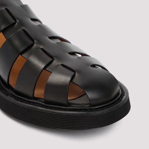 CHURCH'S Black Leather Sandals for Men - SS23 Collection