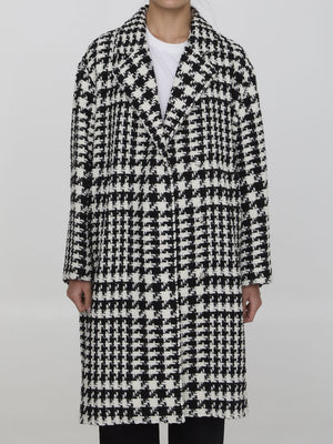 DOLCE & GABBANA Oversized Houndstooth Jacket for Women - FW24