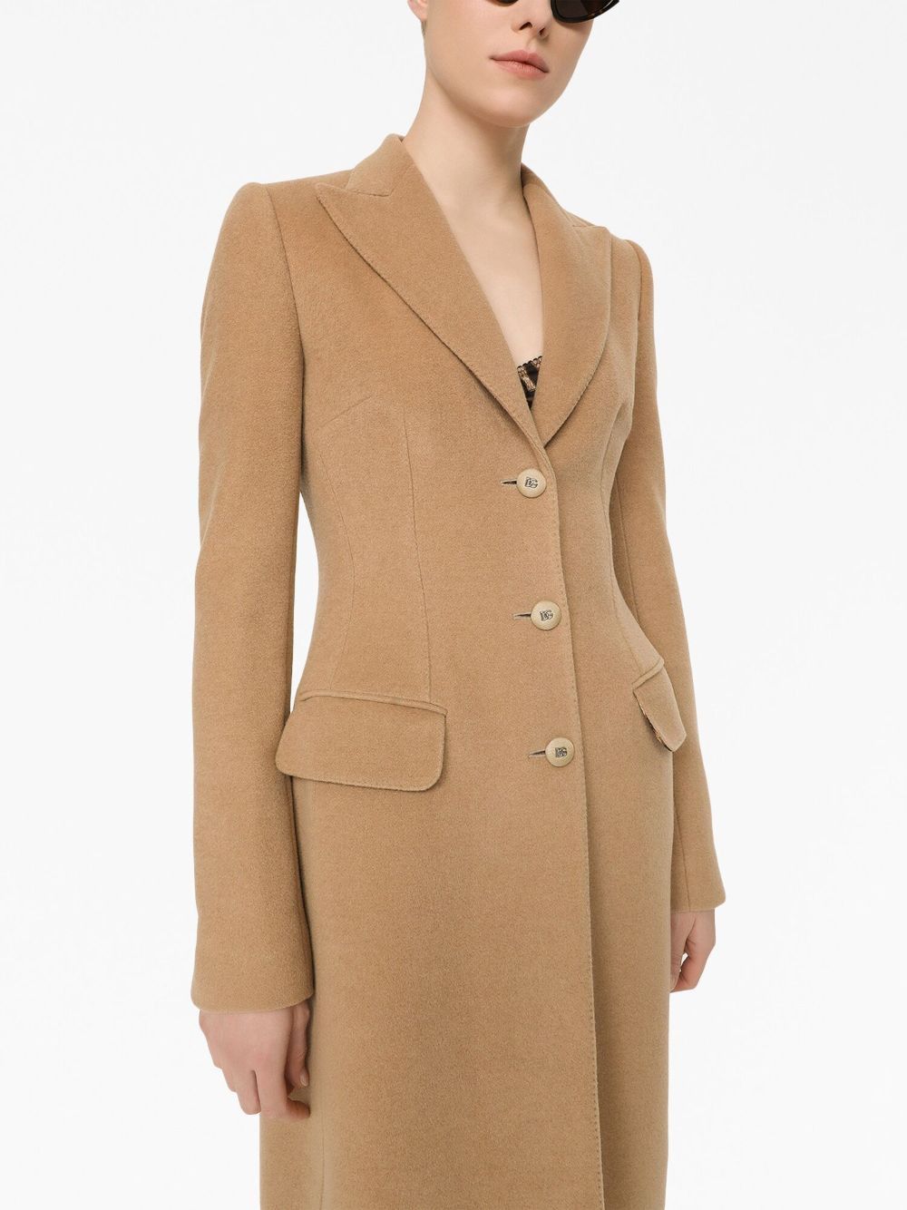 DOLCE & GABBANA Luxurious Wool Coat for Women in M0179 Color - FW23 Collection