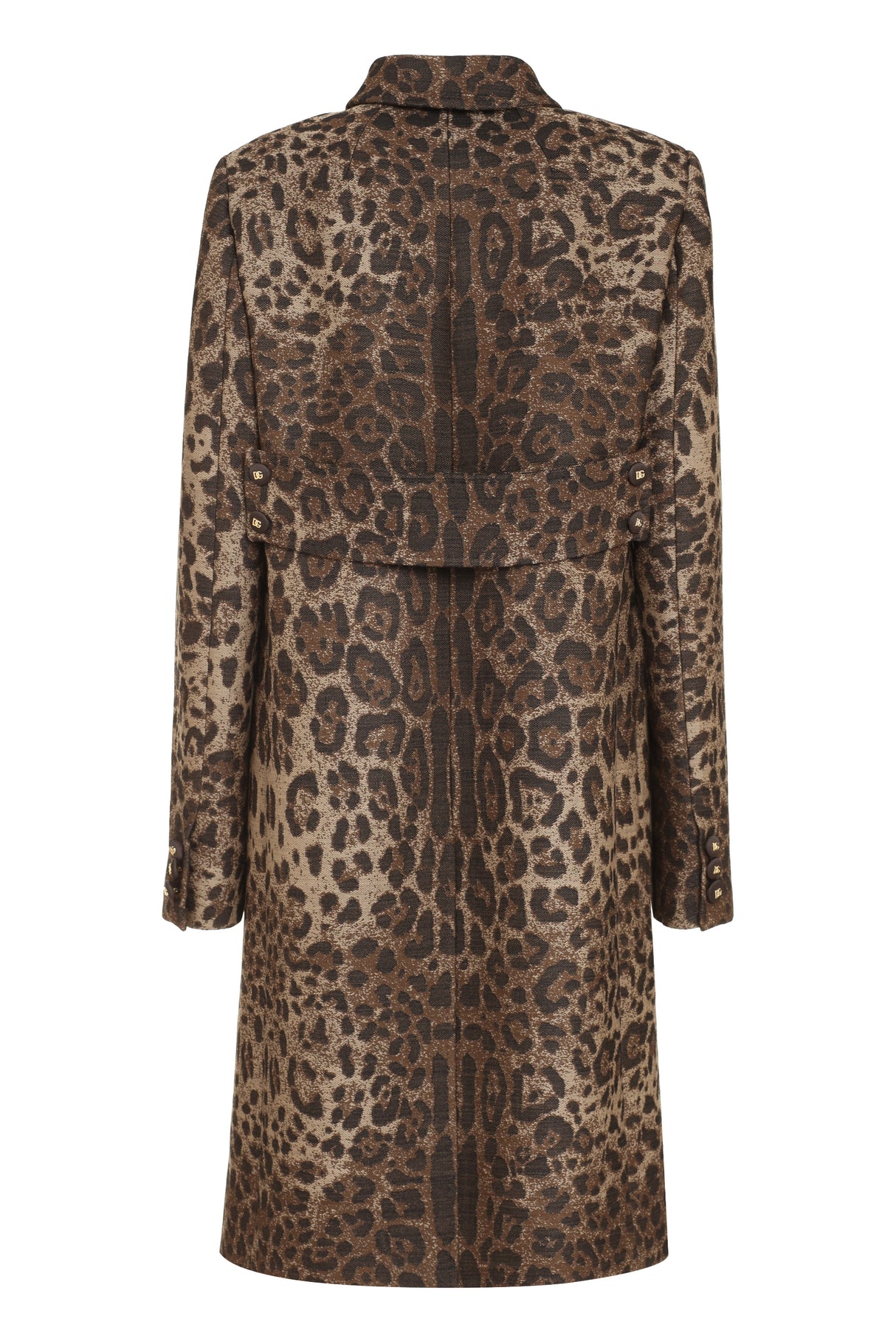 Animalier Single-Breasted Wool Jacket for Women