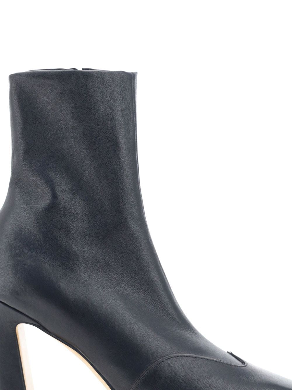 KHAITE 85MM Luxurious Black Lambskin Boots