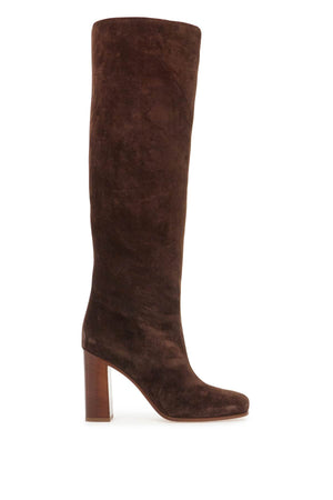 KHAITE Knee-High Suede Leather Boots