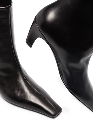 أحذية كاحل سوداء أنيقة للنساء من مجموعة خريف وشتاء ٢٠٢٤