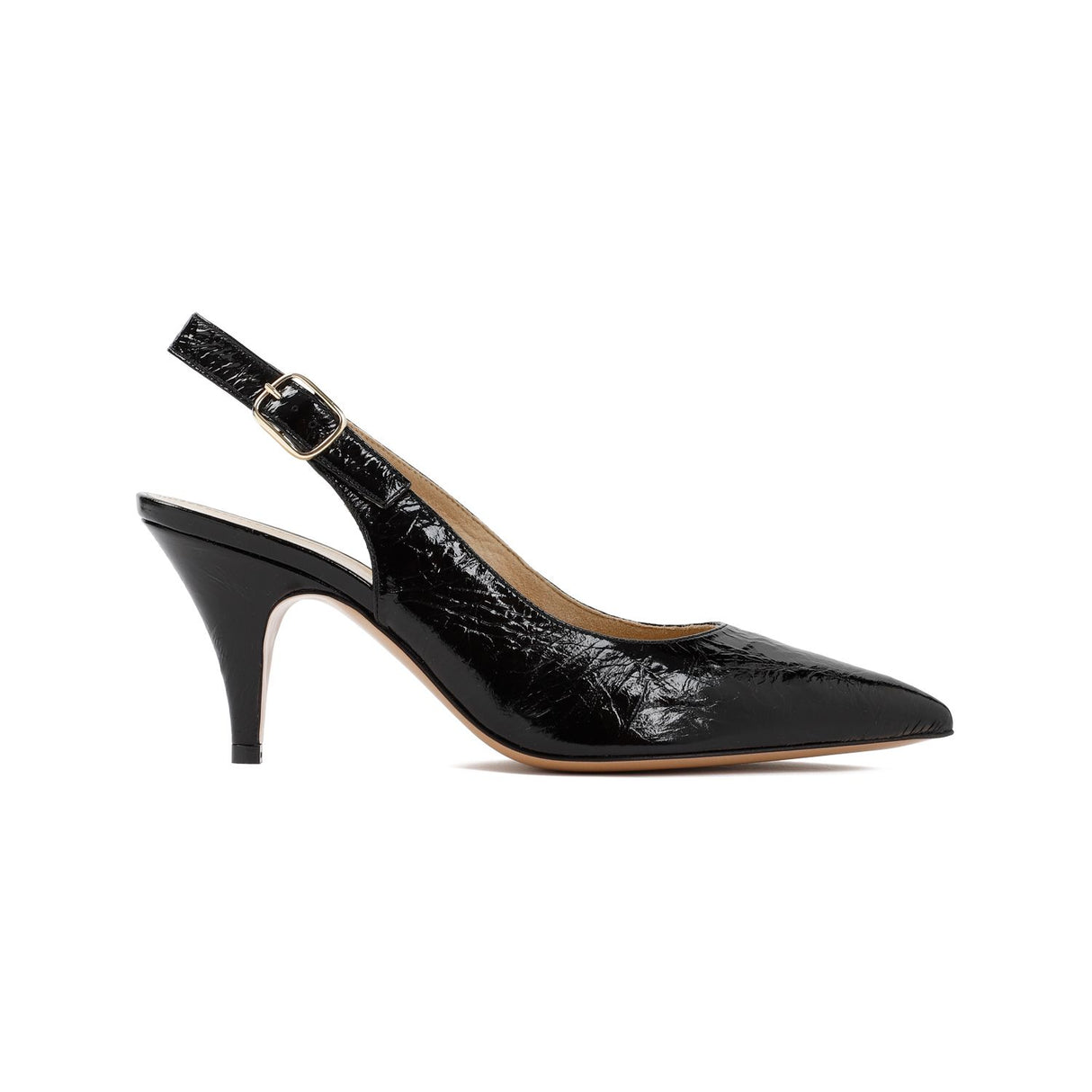 KHAITE Sleek and Chic: Black Leather Pumps for Women