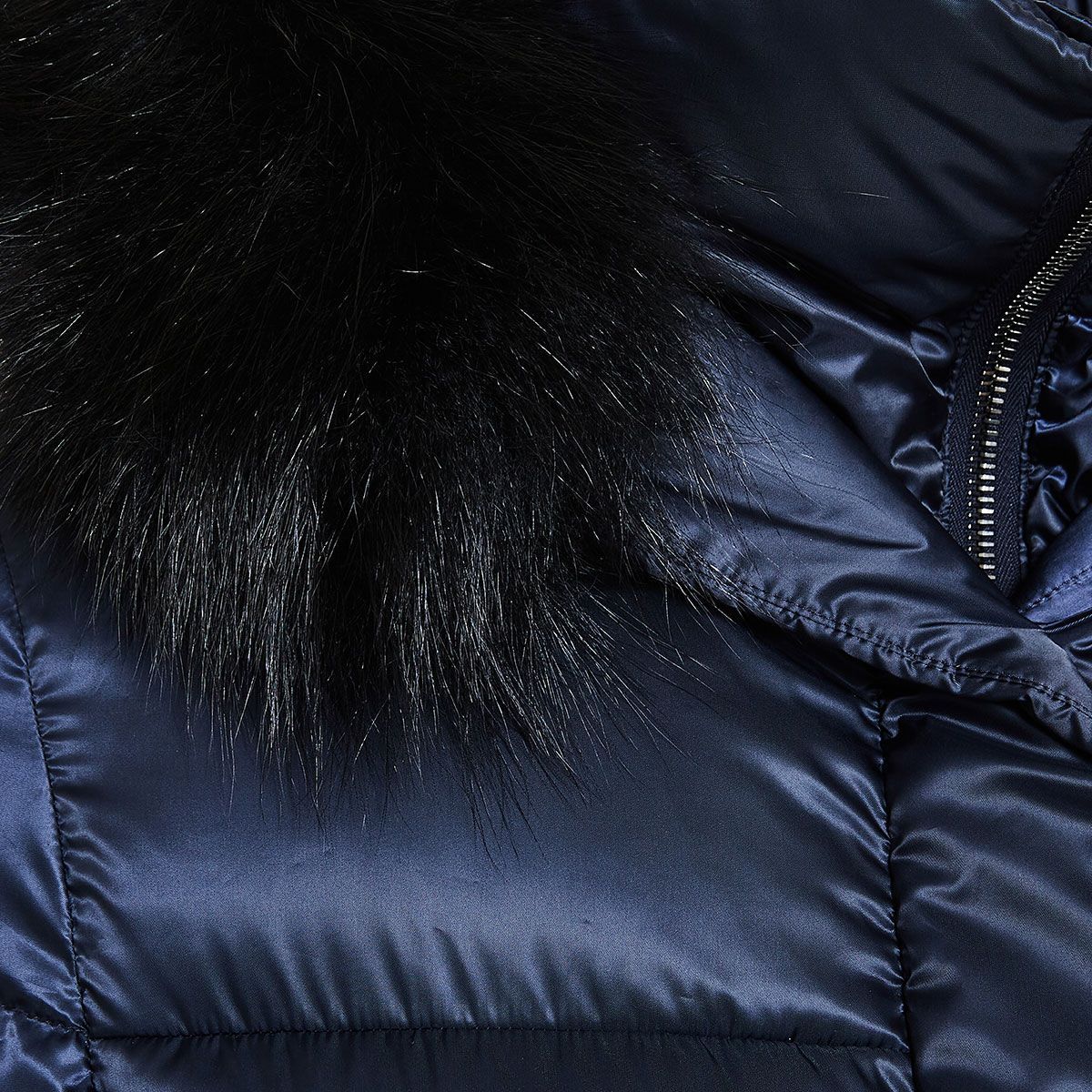 MONCLER Navy Blue Carryover Outerwear for Women - Classic Design