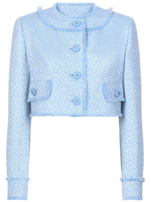 DOLCE & GABBANA Cropped Textured Jacket