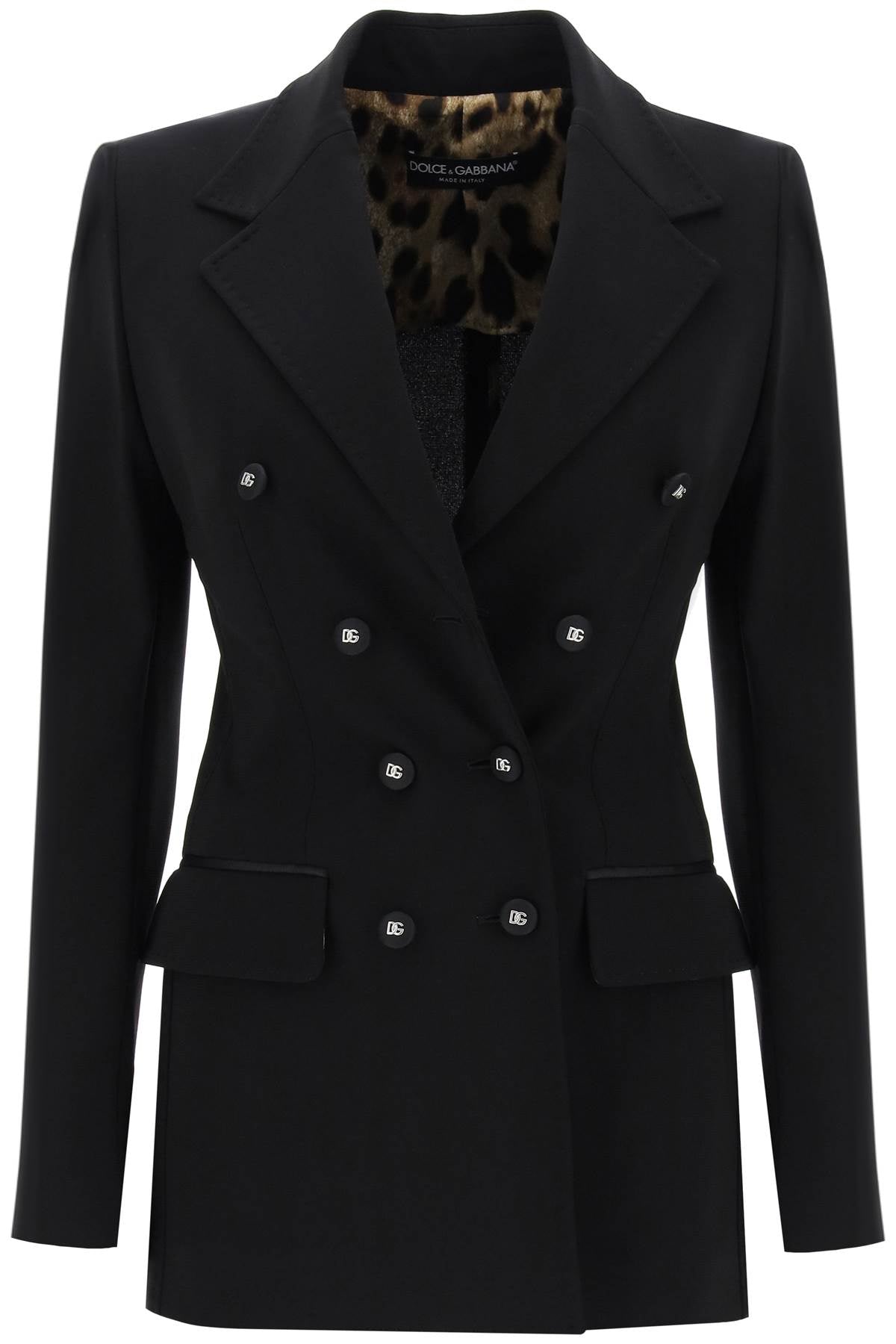 DOLCE & GABBANA Double-Breasted Turlington Jacket in Milan Stitch for Women