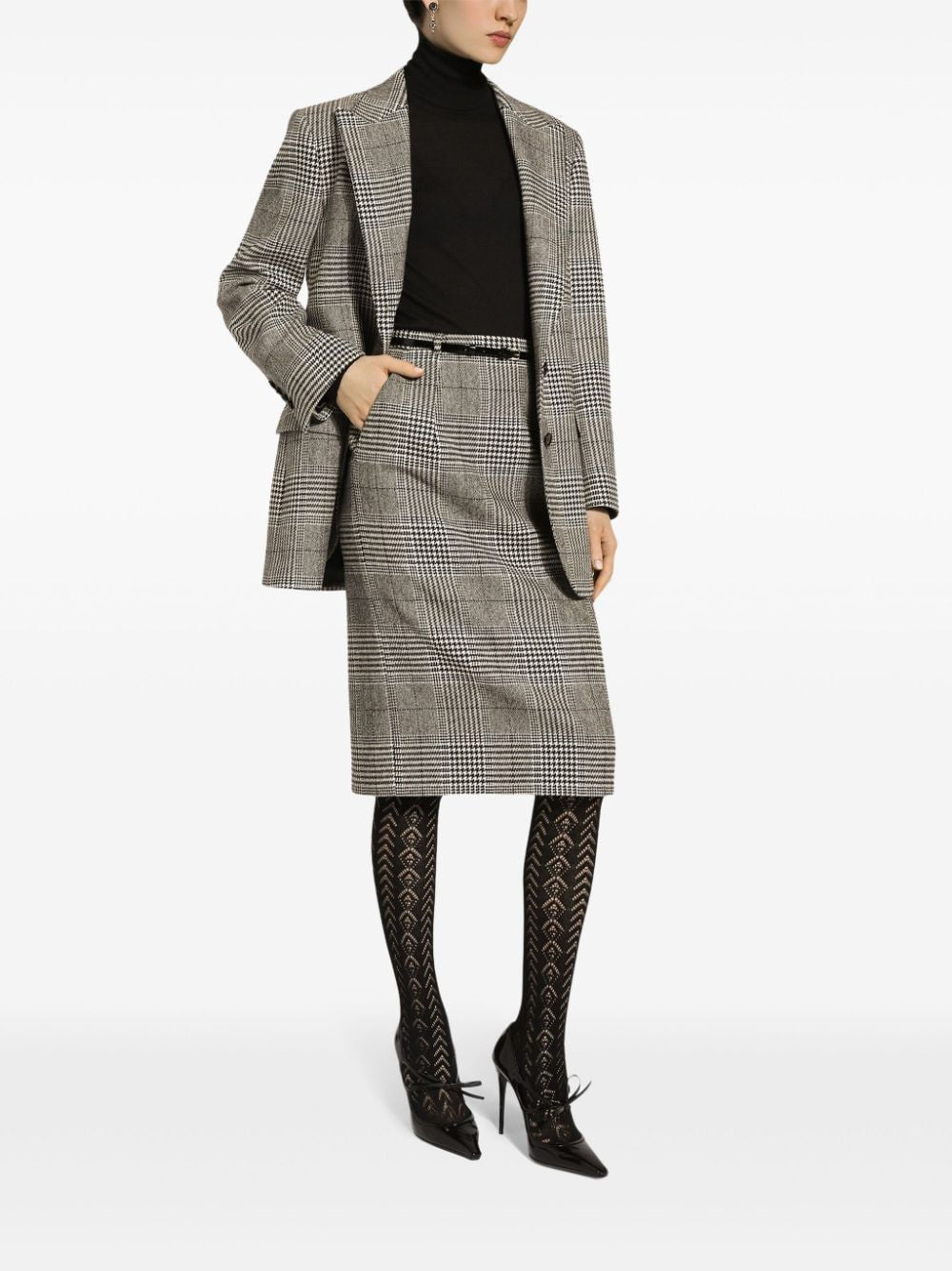 DOLCE & GABBANA Glen Plaid Blazer