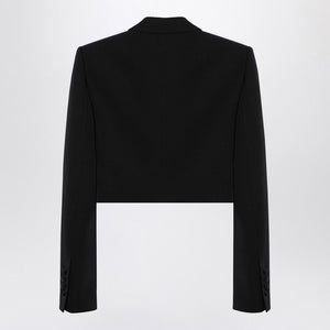 DOLCE & GABBANA Chic Black Wool Gabardine Mini Tuxedo for Women