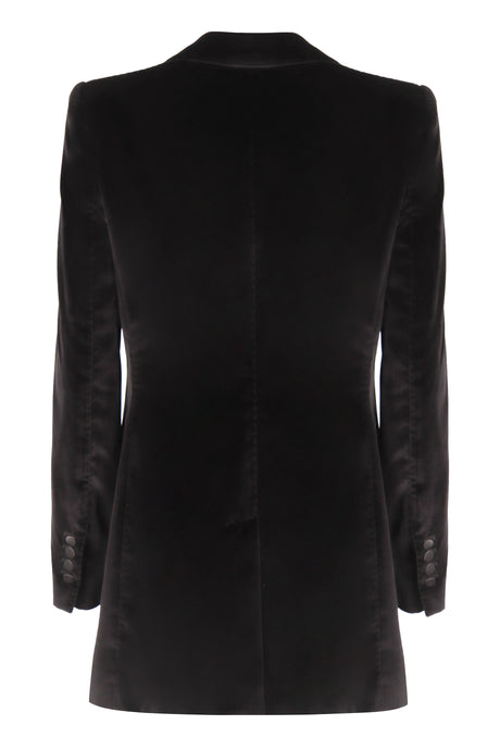 DOLCE & GABBANA Elegant Single-Breasted Velvet Jacket for Women