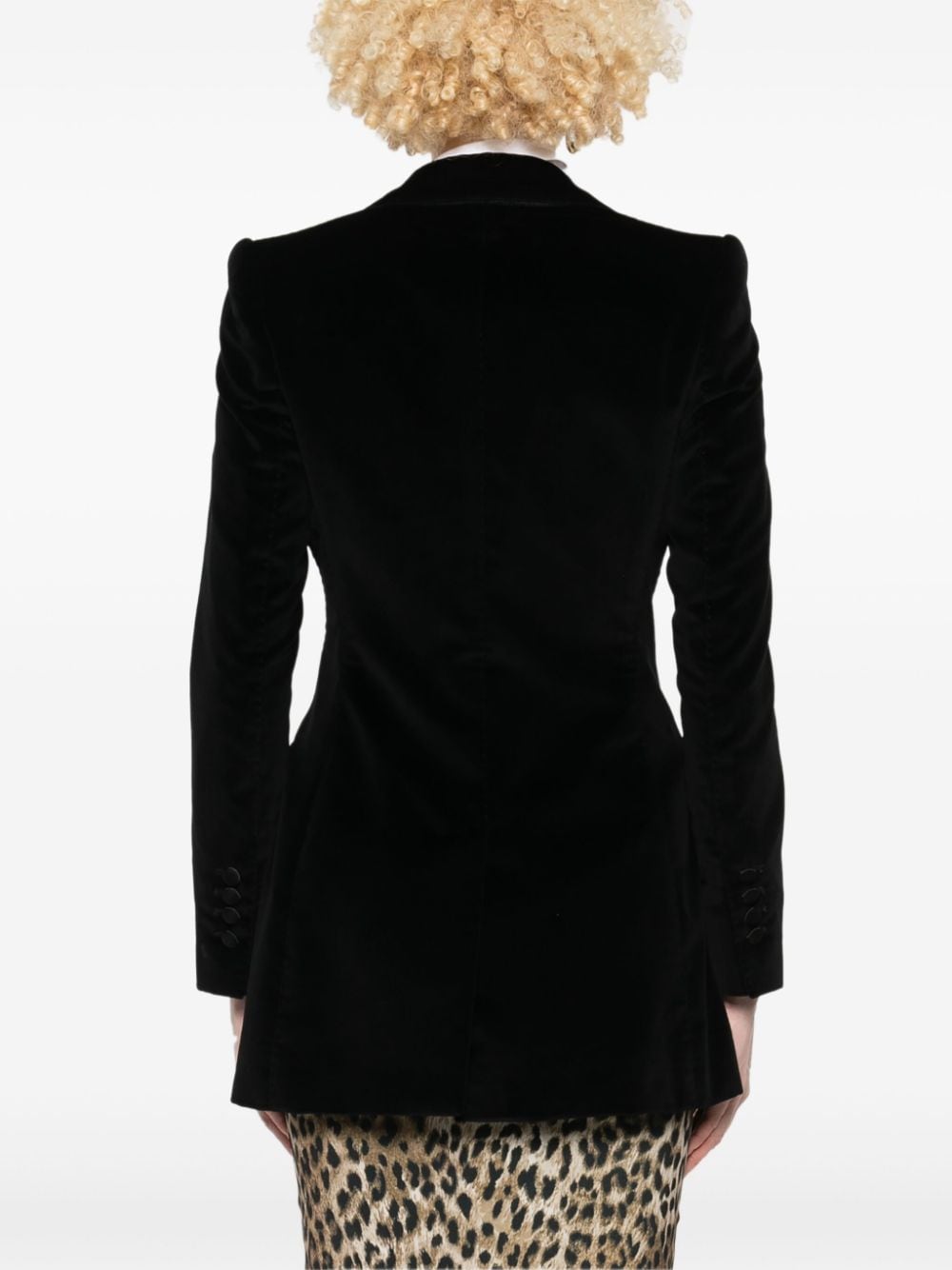 DOLCE & GABBANA Elegant Black Single-Breasted Blazer Jacket for Women