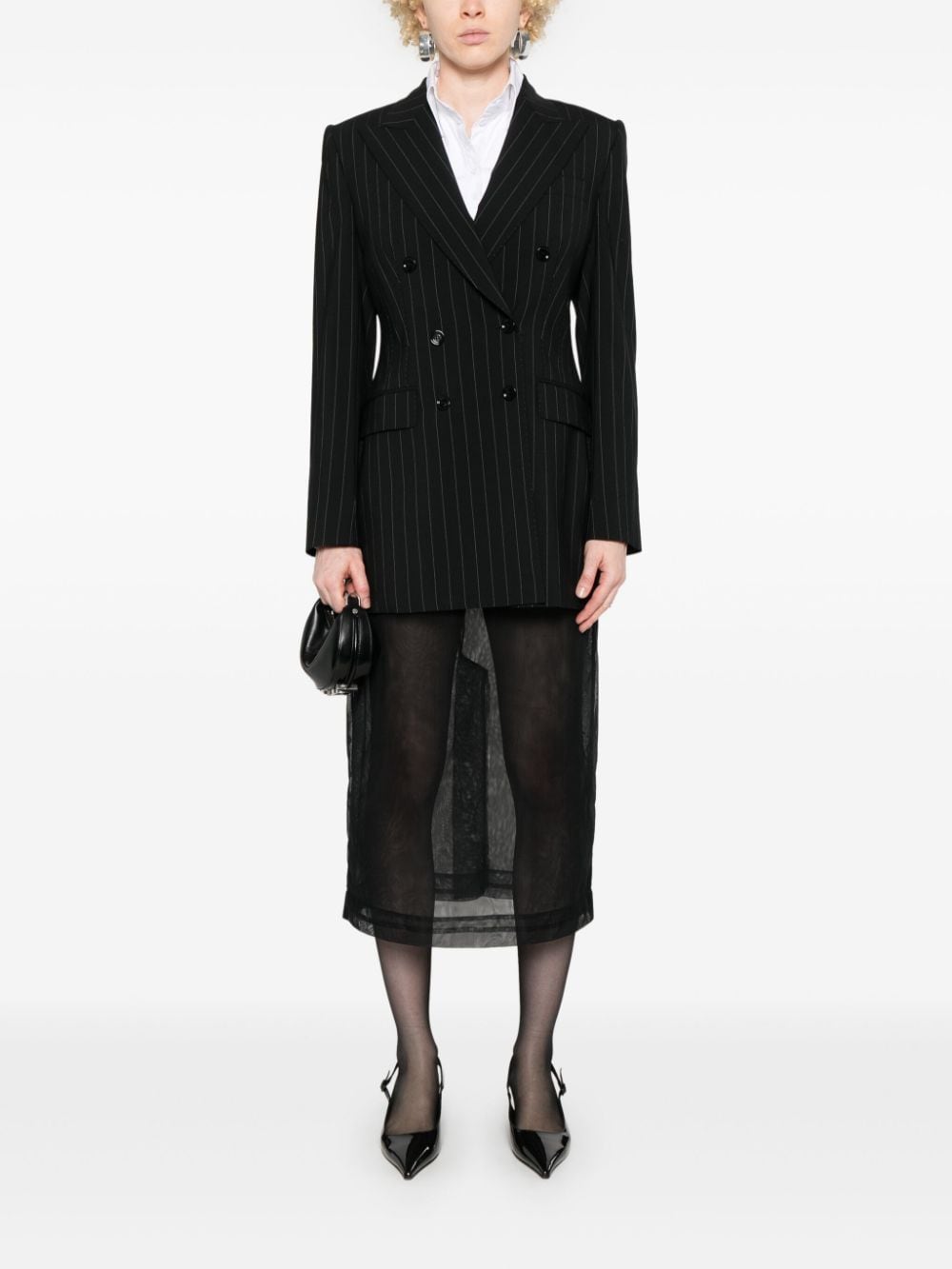 DOLCE & GABBANA Elegant Women's Pinstripe Blazer