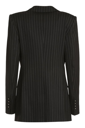 DOLCE & GABBANA Women's Pinstriped Single-Breasted Jacket - Black