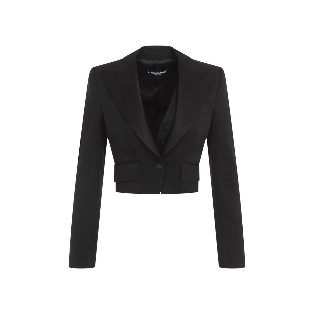 DOLCE & GABBANA Chic Women's Wool Blend Jacket