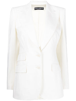 White Button Down Blazer for Women from SS24 Collection