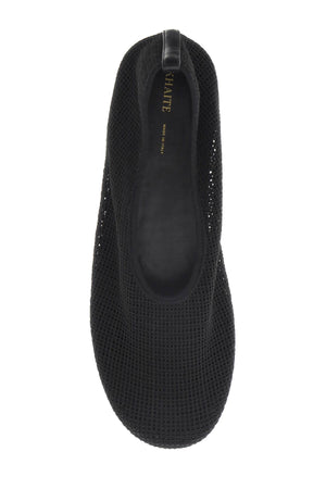 KHAITE Black Maiden Ballet Flats for Women