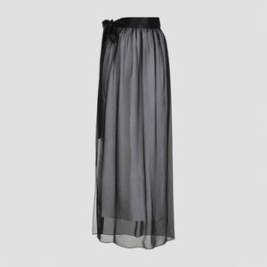 DOLCE & GABBANA Elegant Long Silk Skirt for Women