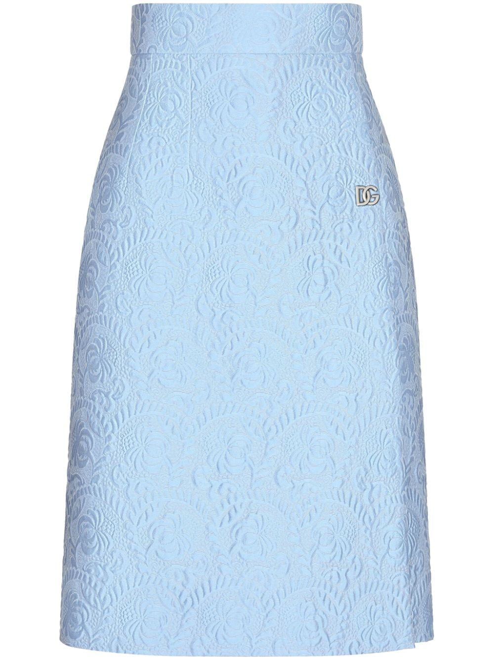 DOLCE & GABBANA Elegant Brocade A-Line Midi Skirt for Women