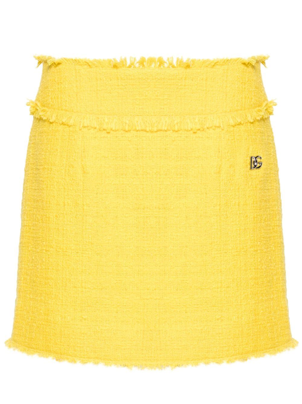 DOLCE & GABBANA Must-Have Yellow Skirt for the SS24 Season