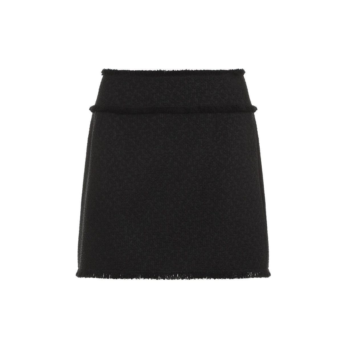 DOLCE & GABBANA Elegant Mini Wool Skirt