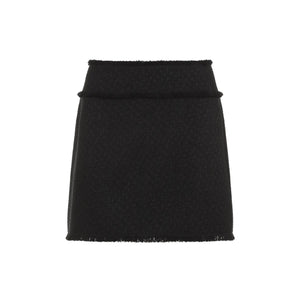 DOLCE & GABBANA Elegant Mini Wool Skirt