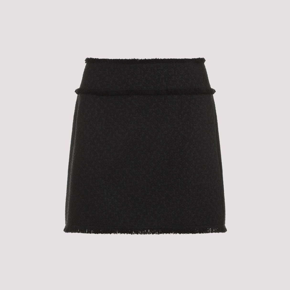 DOLCE & GABBANA Elegant Mini Wool Skirt